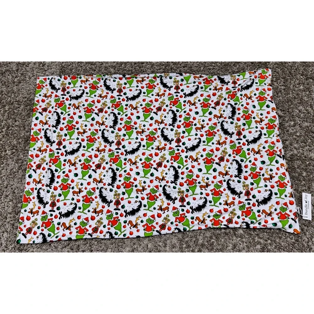 Bundle of‎ Joy Company Grinch Christmas All Over Print pillow case soft White